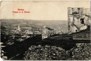 1908 Dévény, Theben a. d. Donau, Devín; vár / castle / Hrad (EM)