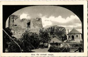 Léva, Levice; Ősi vár romjai. Hajdú foto / castle ruins (EB)