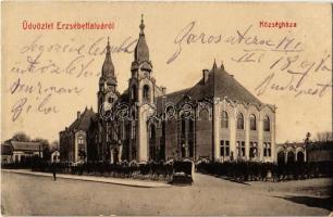 Budapest XX. Pestszenterzsébet, Pesterzsébet, Erzsébetfalva; községháza. W.L. (?) 4390. Zucker Jenő kiadása