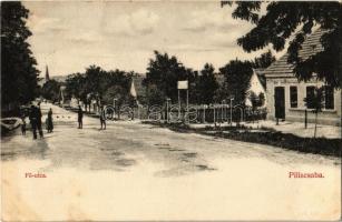 1908 Piliscsaba, Fő utca. Rigócz József kiadása