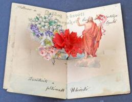 6 db RÉGI képeslap vegyes minőségben: Szabadka, Szováta és üdvözlőlapok, köztük egy kihajtható / 6 p...