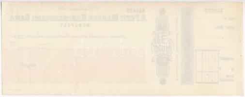 ~1930-1940. "A Pesti Magyar Kereskedelmi Bank" kitöltetlen csekkje T:I