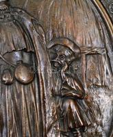 XIX. sz. vége, jelzés nélkül: Kuruc tábor. Öntöttvas fali dísztál / Cast iron plate d:40