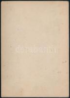 cca 1870 Festmény után készült fotómásolat, keményhátú fotó egy esztergomi műteremből, 16×11 cm