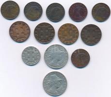 Ausztria 1924-1934. 1gr-100K (13xklf) T:2,2-
Austria 1924-1934. 1 Groschen - 1000 Kronen (13xdiff) ...