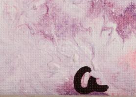 Csepregi Anita (1985-): Szitakötő II. Akril - vegyes technika, farost, jelzett, 40x30cm