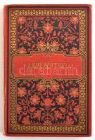 cca 1900 Ampezzothal, leporelló 12 db keményhátú fotóval. Aranyozott, festett egészvászon-kötésben, ...