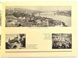cca 1930 Budapest képes turisztikai ismertető füzet német nyelven. 16p