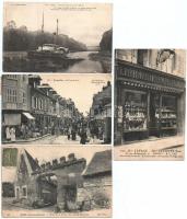 8 db RÉGI francia város képeslap / 8 pre-1945 French town-view postcards