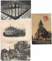 8 db RÉGI francia város képeslap / 8 pre-1945 French town-view postcards