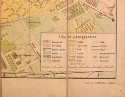 1895 Budapest fő- és székváros legújabb térképe, rajz.: Homolka József, Bp., Eggenberger, M. Kir. Ál...