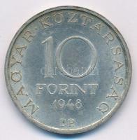 1948. 10 Ft Ag "Széchenyi" T:2 kis patina Adamo EM2