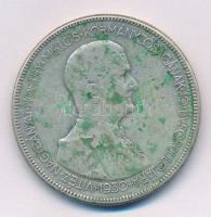 1930. 5P "Horthy Jobbra" Ag T:2- patina Adamo P8