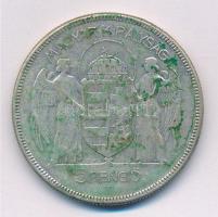 1930. 5P "Horthy Jobbra" Ag T:2- patina Adamo P8