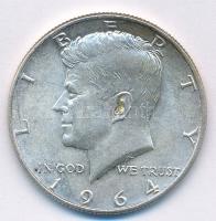 Amerikai Egyesült Államok 1964. 1/2$ Ag Kennedy T:1- USA 1964. 1/2 Dollar Ag Kennedy C:AU Krause KM#202