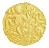 Ceylon ~990-1070. Kahavanu Au "Chola hódítás időszaka" (4,30g/20mm) T:2 
Ceylon ~990-1070...
