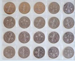 1992. 200Ft Ag "MNB" (50x) T:1,1- 
Adamo F13