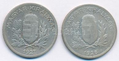 1926-1927. 1P Ag (2x) T:3 Adamo P6