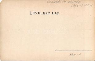 Siófok, Balaton térkép, fürdő. Károlyi Gy. kiadása, litho (EM)