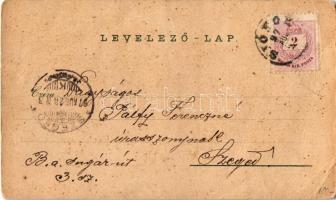 1897 Balatonfüred, Clotild-udvar, Stefánia yacht udvar, Ipoly udvar, templom, Kisfaludy-szobor, Tiha...