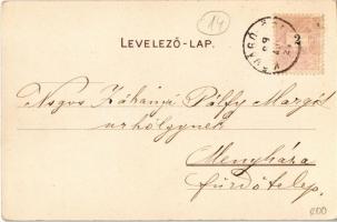 1899 Badacsony, Szigliget. Bruchsteiner és fia litho