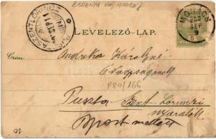 1902 Mohács, Sokacok és Búsók. Kiadja Weiser Miksa, floral litho (EK)