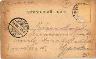 1899 Dunaföldvár, Kossuth Lajos utca, Kálvária hegy, Csonkatorony, Szentháromság tér. Schwidernoch K...