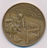 Csúcs Viktória (1934-) DN "Kalocsa" Br. emlékérem ÁPV plasztiktokban (60mm) T:1- kis patin...