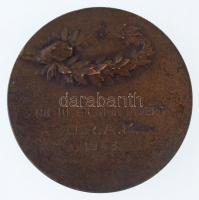 1943. "NB III. BAJNOKSÁGÉRT - U.R.A.K. (Újpest-Rákospalotai AK)" Br sportérem (49,5mm) T:2...