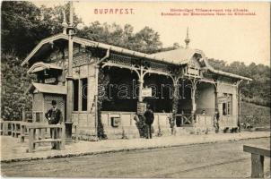 1911 Budapest II. Hűvösvölgy, Villamos vasút végállomás