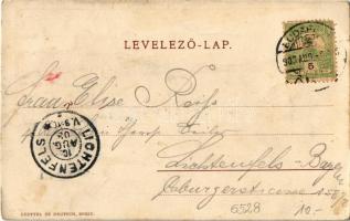 1903 Budapest VI. London szálloda a Váci körúton (ma Bajcsy-Zsilinszky út). Czettel és Deutsch (EK)