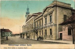 1906 Gyula, Békésvármegye székháza. Dobay János kiadása