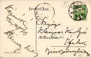 1908 Pécs, vármegyeháza. Blancz József kiadása  (EK)