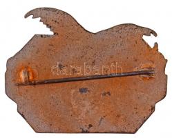 Osztrák-Magyar Monarchia 1915. "GUT LAND 1914-15" ezüstözött Br jelvény, vízszintes tűvel ...