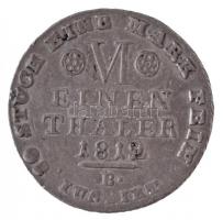Német Államok / Vesztfália 1812B 1/6T Ag "Hieronymus Napoleon" Brunswick (5,35g) T:2,2- / ...