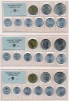 1971-1977. 2f-10Ft (9xklf *7) érmés forgalmi sor fóliatokban T:1 Adamo FO4