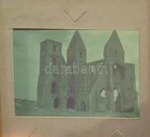 cca 1942 Zsámbék, Kerny István (1879-1963) budapesti fotóművész hagyatékából 13 db vintage diapozití...