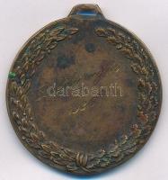 1936. "Labdarúgás I." fülezett Br díjérem (40mm) T:2-