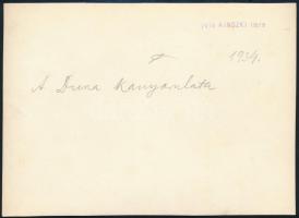 1934 Kinszki Imre (1901-1945) budapesti fotóművész hagyatékából, pecséttel jelzett, vintage fotó (A ...