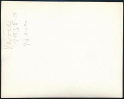 1938 Kinszki Imre (1901-1945) budapesti fotóművész hagyatékából, a szerző által feliratozott, vintag...