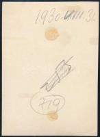 1930 Kinszki Imre (1901-1945) budapesti fotóművész hagyatékából, a szerző által feliratozott, vintag...