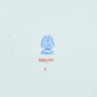 Herendi Viktória mintás tányér, kézzel festett, hibátlan, jelzett, d: 16,5 cm