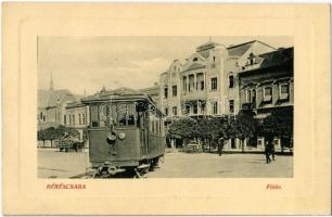 1911 Békéscsaba, Fő tér, városi vasút, kisvasút. W.L. Bp. 4025. Dohánynagytőzsde kiadása