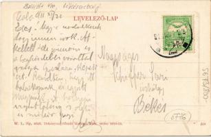 1911 Békéscsaba, Fő tér, városi vasút, kisvasút. W.L. Bp. 4025. Dohánynagytőzsde kiadása