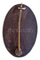 Osztrák-Magyar Monarchia 1914-1918. "ST. ELIAS - GUT LAND" ezüstözött fém jelvény, függőle...