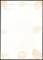 cca 1972 Telm János: Vályogvető, feliratozott, vintage fotóművészeti alkotás, a magyar fotográfia sz...