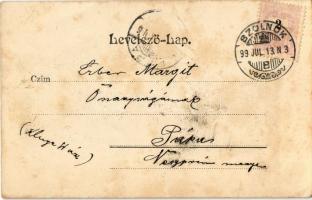 1899 Szolnok, megyeháza. Bakos István kiadása (fl)