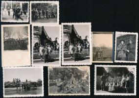 cca 1940 és 1944 között készült katonai fotók (10 db) és negatívok (10 db) Badár Balázs mezőtúri faz...