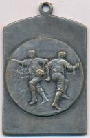 1911. P.A.C. 1911 XI. 10. fülezett ezüstözött Br labdarúgó sportérem (40x30mm) T:2-