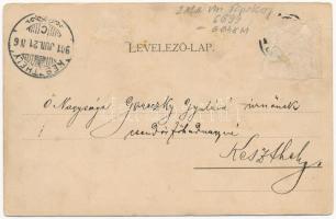 1901 Tapolca, Fő utca, üzletek, szálloda (Rb)